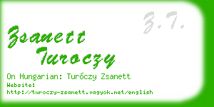 zsanett turoczy business card